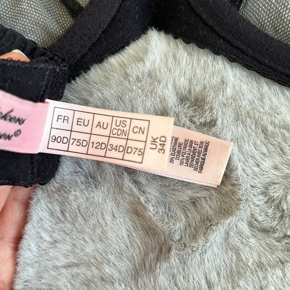 AGENT PROVOCATEUR Lorna scalloped mesh underwired bra size 34D - Picture 10 of 11